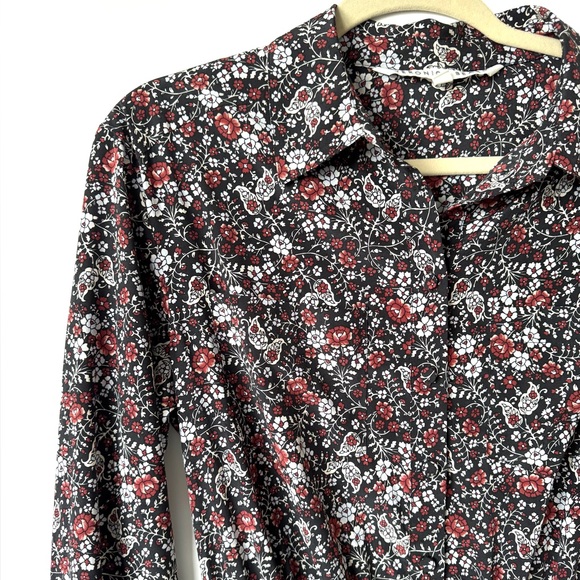 Veronica Beard Rory floral silk crepe de chine dress - Picture 4 of 11